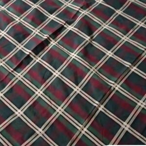 Plaid Dining Tablecloth - Green and Red